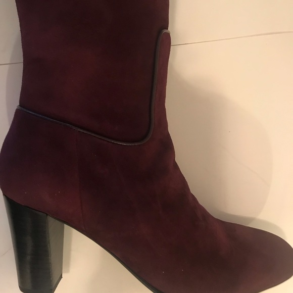 Gorgeous Isaac Mizrahi Wine /Burgundy knee high Boots NIB 8.5 - Picture 12 of 16